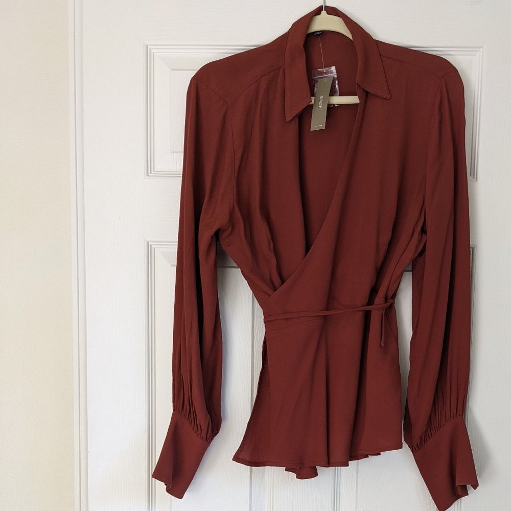 J CREW Wrap Top